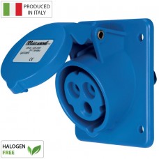 Βιομηχανική Πρίζα Πίνακα 16A 3P 230V Μπλε IP44 EC69050